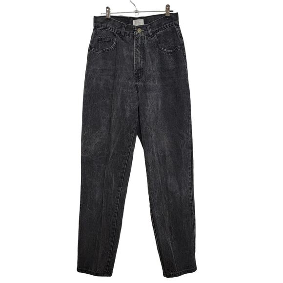 VTG Highwaist Black Denim Jeans By The London Jean 6 - Picture 1 of 10
